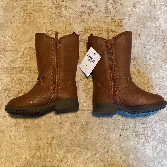 New!! Toddler Girl Brown Boots 5 - Picture 2 of 6